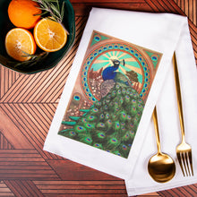 Load image into Gallery viewer, Art Nouveau Peacock Towel
